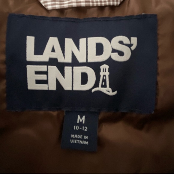 Lands End Feather Down Vest 600 Fill Women’s Size Medium 10/12 - Picture 7 of 9